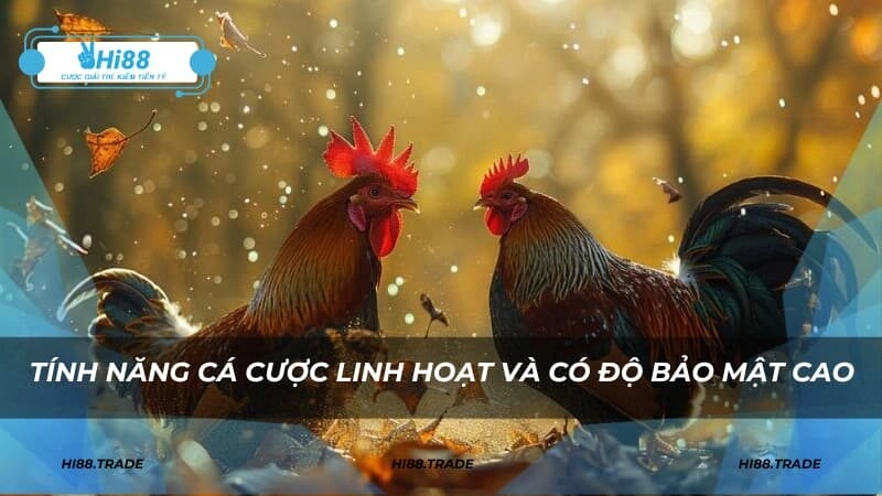 Tính năng cá cược linh hoạt và có độ bảo mật cao 100%